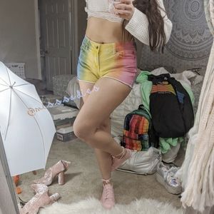 🌈PRIDE - Rainbow Jean Shorts